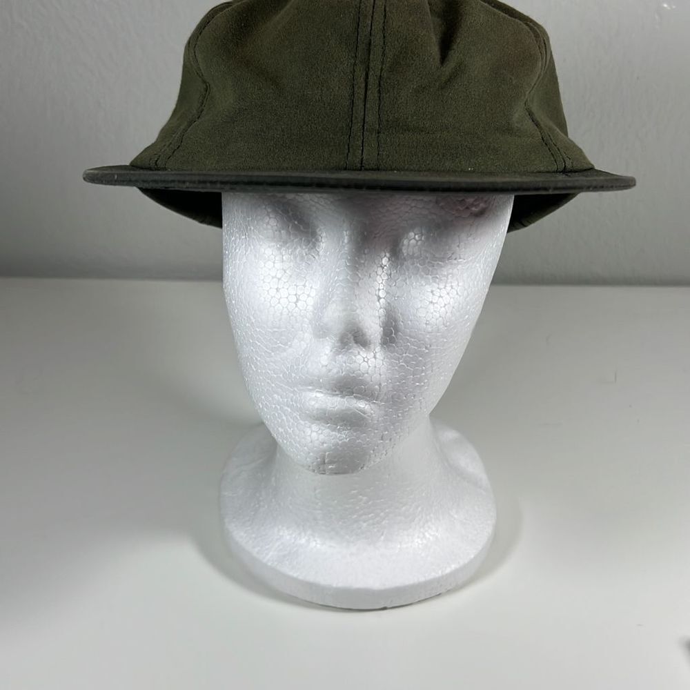The Australian Outback Collection Cotton Oilskin Buckle Back Cap. Green. OSFM